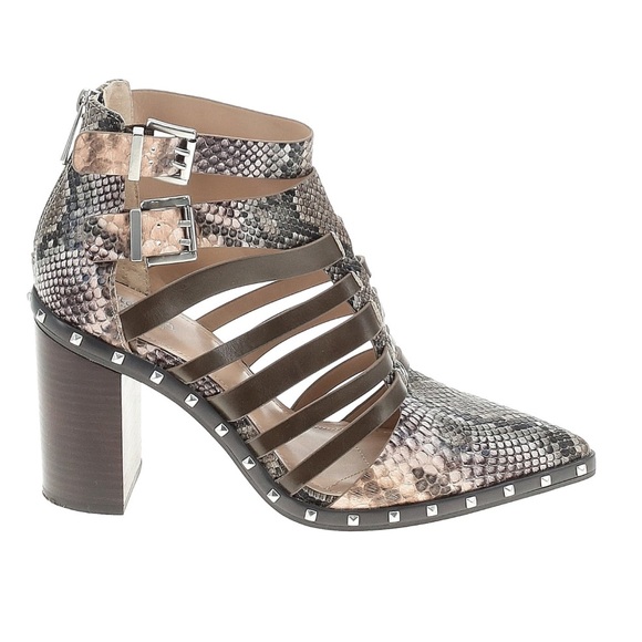 Charles David Snake Embossed Caged Heels Rear Zipper NWT Size 9 - Picture 1 of 9